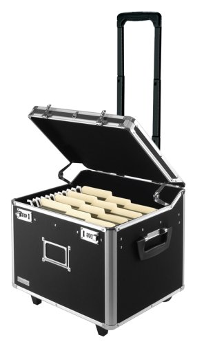 Vaultz Locking Mobile Wheelie Chest Letter/Legal, Black (VZ01270)