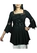 Gothic Romance Lace up Corset Top Black S