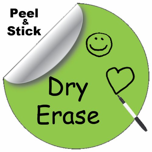 Dry Erase Polka Dot Decal Giant 22 Lime Green Peel & Stick Removable