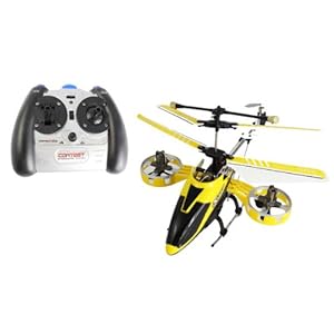 4-ch Mini Infrared Rc Heli with Gyro (Yellow) 4 Channel Rc Helicopter