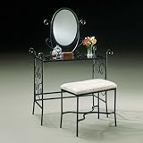 Powell 935-290 Garden District Mirror Bench Bedroom Vanity