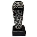 Vase On Stand - Black