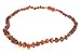 Amber Teething Necklace - Baroque Style - Cognac Colour