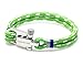 VIRGINSTONE Stainless Steel U-Lock Nylon Cord Bracelets