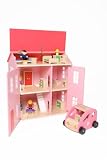 The Toy Workshop TDH5 Large Dolls House + Family Car