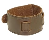 Neptune Giftware Dark Brown Leather Strap Cuff Wrap Gothic Wristband Bracelet Buckle Fastening - 39