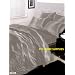 6 PIECE SILVER GREY SATIN FULL QUILT COVER DUVET SET