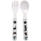 Fork Spoon Set Baby Cie Pirates Colorful Melamine Baby Dinnerware