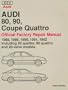 Audi 80, 90, Coupe Quattro Official Factory Repair Manual 1988, 1989, 1990, 1991 Including 80 Quattro, 90 Quattro and 20-Valve Models