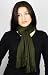 Handmade Lightweight 75% Alpaca Natural Fiber Winter Scarf - Sophisticated Dark Olive Green (Clever Women/Men Gift Idea)