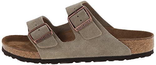 Birkenstock Unisex Arizona Sandal,taupe Suede,45 M Eu