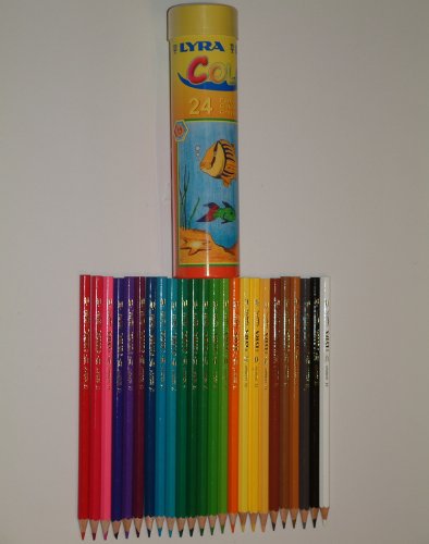 Lyra 24 Colour Pencils in a Round Tin