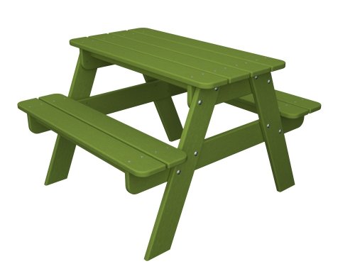 looking for Polywood Outdoor Furniture Kid Picnic Table, Lime-Recycled Plastic Materials