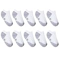 Boys' Hanes&reg; 10-pk. Low Cut Socks White/Gray