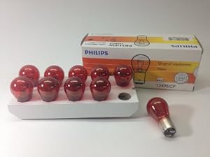 Amazon.com: Philips Pr21/5w Car Lamp Dual Light Red. Pack of Ten Bulbs ...
