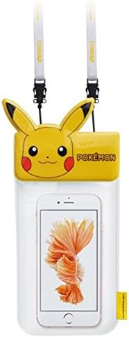 COQUAD Character Waterproof Cases for Smart Phone, Stores All types of Cellphones: iPhone6 +, Samsung Galaxy S6 &amp; Much More. Dry Bag Stores Keys, Credit Cards, Money, Great Gift (Picachu)