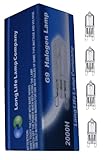Long Life Lamp Company G9 40 Watt Halogen 240 V 10 Long Life Light Bulbs Capsule Lamp (Pack of 10)