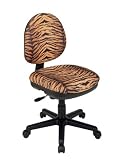 Contemporary Swivel Chair with Flex Back In Tiger Finish By Office Star