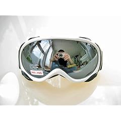RAVS SKIBRILLE SNOWBOARDBRILLE DARK SILVER LENS HELMKOMPATIBEL