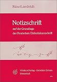 Produkt-Bild: Notizschrift auf der Grundlage der Deutschen Einheitskurzschrift