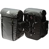 Axiom Seymour DLX 45 Pannier Set, Grey/Black
