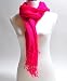 Spring Collection Solid Color Acrylic Scarves, Fusia