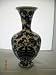 Chinese Blue & White Flower & Symbol Large Vase New