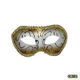 Gold Glittery Venetian Masquerade Mask ~ Mardi Gras Masks