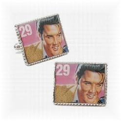 Elvis Presley Stamp Cufflinks