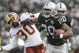 Redskins Raiders Football: Oakland, CA - Darren Mcfadden Photographic Poster Print by Jeff Chiu, 24x16