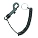 MMF Industries Snap Hook Security Clip with Coil, Black (201460004)