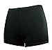 COCOSHIP Black Women's Solid Boy-Leg Bikini Bottom Front Lined Boy Short 16(FBA)