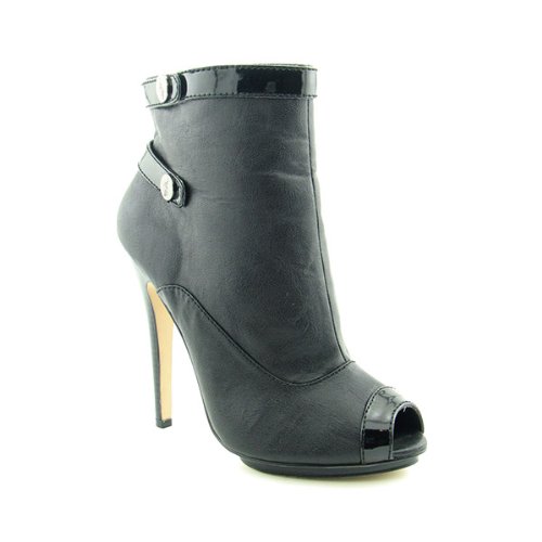 Baby Phat Diana Boots Ankle Shoes Black Womens