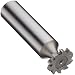 Niagara Cutter B555 Straight Tooth Shank Type Keyseat Cutter, High Speed Steel, Uncoated (Bright), Round Shank, 5/8" Cutter Diameter, 10 Tooth, 3/32" Width