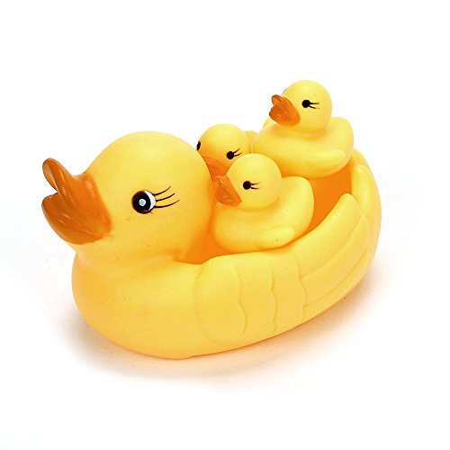 FEITONG® Mummy & Baby Rubber Race Squeaky Ducks Family Bath Toy Kid Game Shower Toys