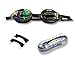 Ipow Anti-fog Mirrored Silicone seal watertight Swim Swimming Goggles/mask with Uv Protection Plating Glasses + Premium Goggles Case (Black)