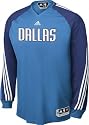Dallas Mavericks adidas Blue On-Court Long Sleeve Shooting Shirt