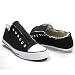 Herren Leinen Freizeitschuhe, Canvas Sneaker in schwarz