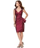Maggy London Dress, Taffeta Beaded Shoulder