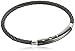 Men's Black-Tone Stainless Steel Adjustable-Cable Bracelet