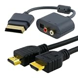 Optical Audio Adapter For Xbox 360 Slim+High Speed HDMI Cable