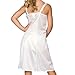I.C. Collections Big Girls White Sleek Nylon Slip - Tea Length, 8 - 16
