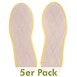 Zimtsohlen Baumwolle natur hell (5er Pack), Gr��e 41/42
