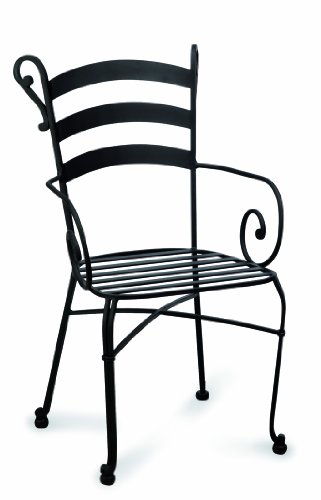 Best Toscana 24610051 Metal Chair Black Best Toscana 24610051 Metal Chair Black