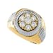 Beautiful! Rolex-style 14k High Polish Yellow-gold White-gold Men's 11/2 CT TW Diamond Ring