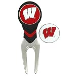 Wisconsin Golf Ball Mark Repair Tool and Ball Markers