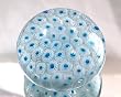 Light Blue Millefiori Snow Paperweight PW-1134