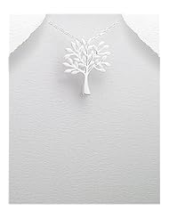 Tree Pendant Necklace In 92.5 Sterling Silver