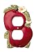 Red Apple Ktchen Decor Electrical Outlet Duplex Plate Cover