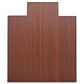 Bamboo Roll-Up Chair Mat - Dark Cherry (52Lx44W")